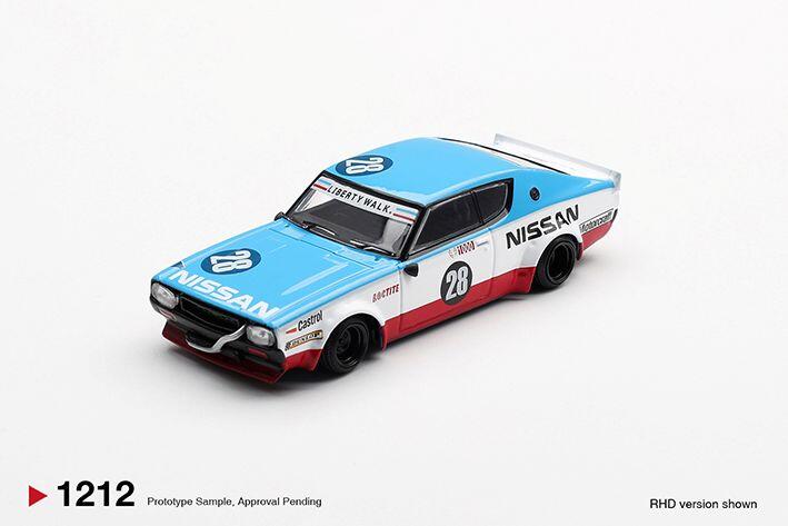 MINI GT - NISSAN SKYLINE KENMERI LIBERTY WALK - NISSAN RACING '75 CONCEPT