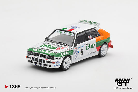 PRE-ORDER DEADLINE: AUGUST 26 - MINI GT - LANCIA DELTA HF INTEGRALE EVOLUZIONE #5 1993 RALLYE MONTE-CARLO - STANDARD BOX