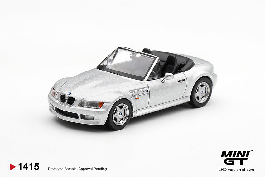PRE-ORDER DEADLINE: OCTOBER 21 - MINI GT - BMW Z3 TITANIUM SILVER - EST ARRIVAL MAY 2027 - STANDARD BOX
