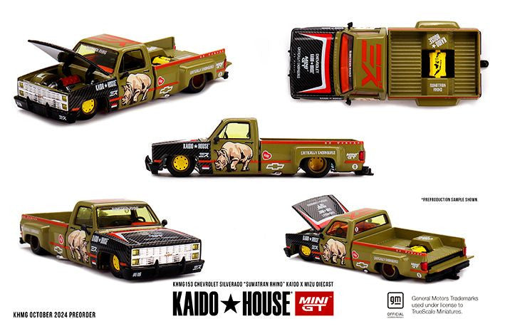 KAIDO HOUSE - CHEVROLET SILVERADO "SUMATRAN RHINO" KAIDO x MIZU DIECAST