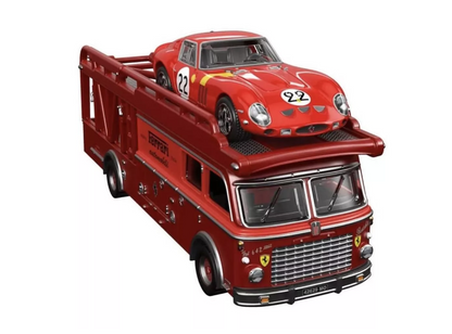 HOT WHEELS - FERRARI 250 GTO (2025) - FIAT 642 RN2 BARTOLETTI TRANSPORTER - TEAM TRANSPORT #83