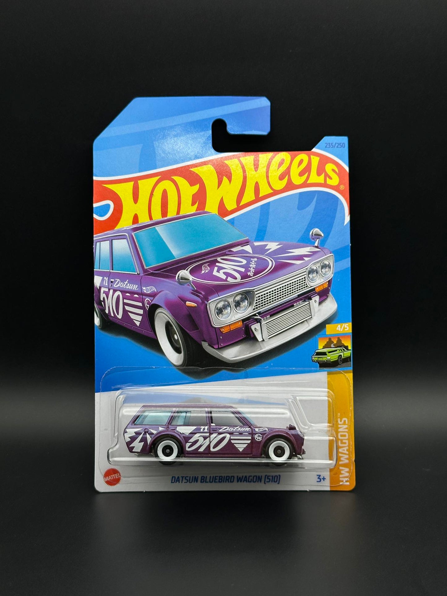 HOT WHEELS - 71 DATSUN BLUEBIRD 510 WAGON (2023) - HW WAGONS 4/5