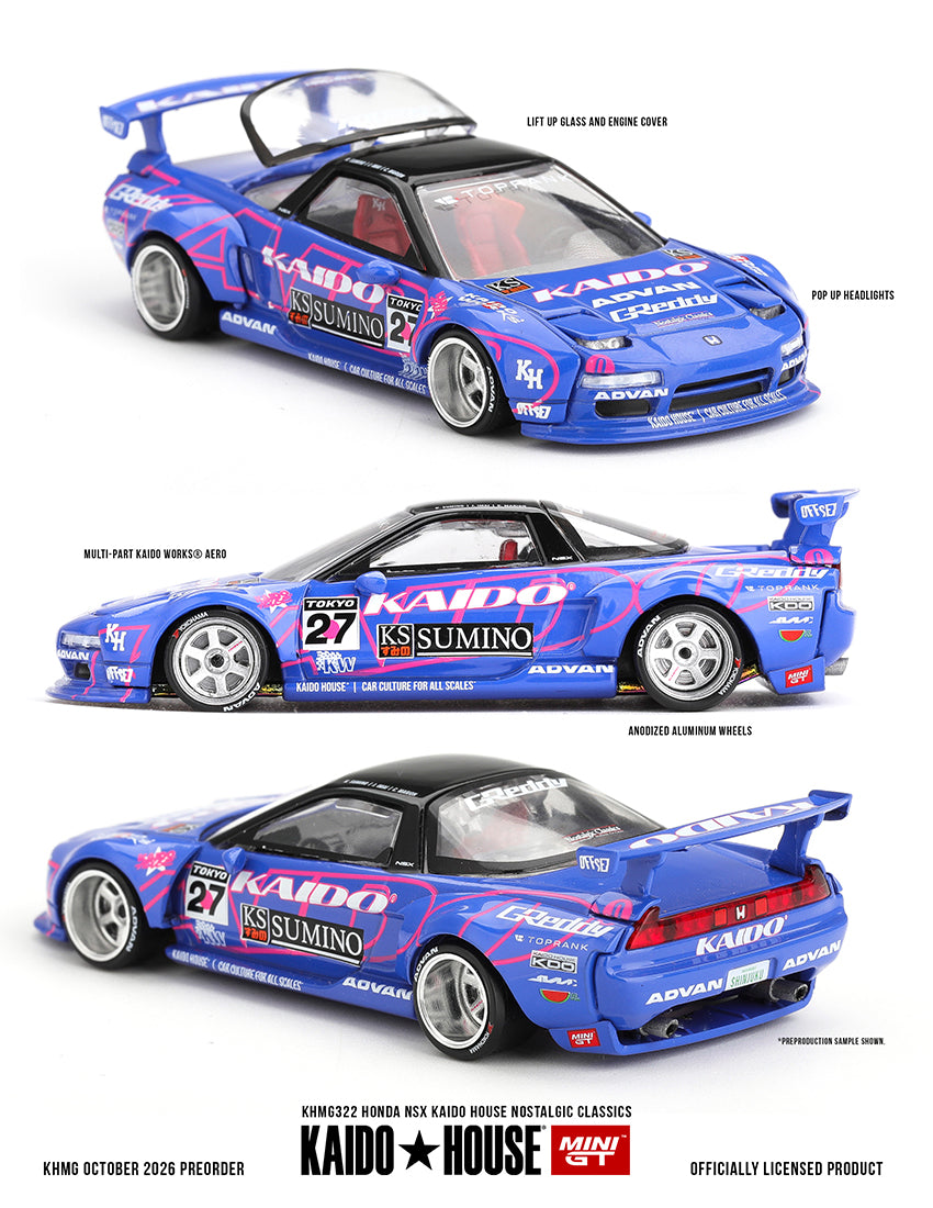 PRE-ORDER DEADLINE: OCTOBER 16 - KAIDO HOUSE - HONDA NSX KAIDO HOUSE NOSTALGIC CLASSICS  - EST: JUNE 2027